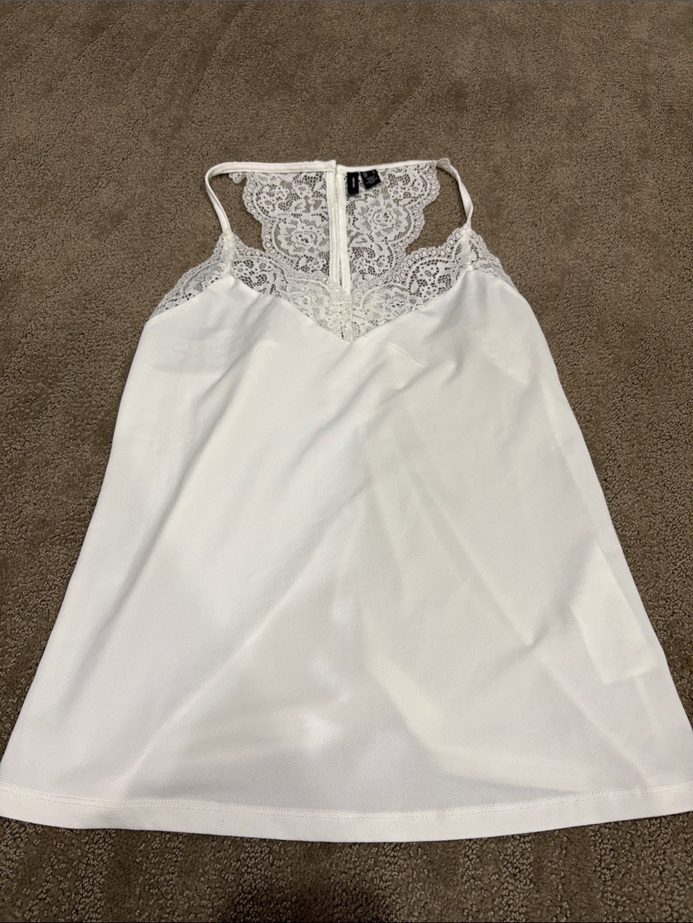 Vero moda Lace-Back White Chemise - Women Intimates size S